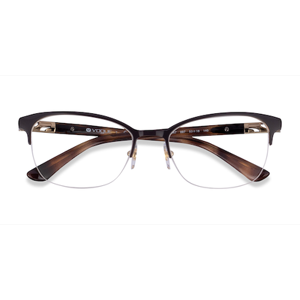 Female s horn Brown Metal Prescription eyeglasses - Eyebuydirect s Vogue Eyewear VO4067