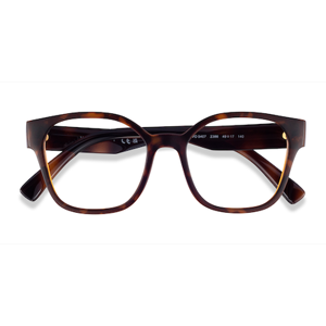 Female s square Matte Tortoise Plastic Prescription eyeglasses - Eyebuydirect s Vogue Eyewear VO5407