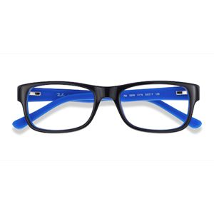 Unisex s rectangle Black Acetate Prescription eyeglasses - Eyebuydirect s Ray-Ban RB5268