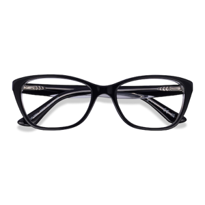 Unisex s rectangle Black Acetate Prescription eyeglasses - Eyebuydirect s Vogue Eyewear VO2961