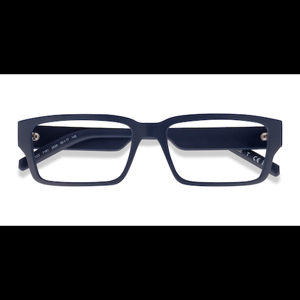 Male s rectangle Matte Blue Plastic Prescription eyeglasses - Eyebuydirect s ARNETTE Bazz