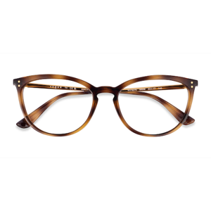 Female s horn Dark Tortoise Plastic Prescription eyeglasses - Eyebuydirect s Vogue Eyewear VO5276