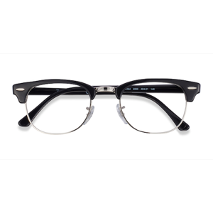 Unisex s browline Black Acetate, Metal Prescription eyeglasses - Eyebuydirect s Ray-Ban RB5154