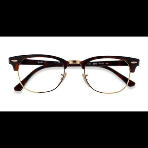 Unisex s browline Gold Tortoise Acetate, Metal Prescription eyeglasses - Eyebuydirect s Ray-Ban RB5154