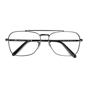 Unisex s rectangle Black Metal Prescription eyeglasses - Eyebuydirect s Ray-Ban RB3636V