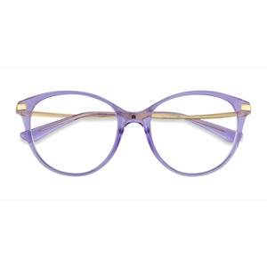 Female s horn Transparent Purple Metal,Plastic Prescription eyeglasses - Eyebuydirect s Vogue Eyewear VO5423