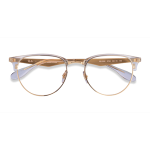 Unisex s browline Clear Gold Acetate,Metal Prescription eyeglasses - Eyebuydirect s Ray-Ban RB6396