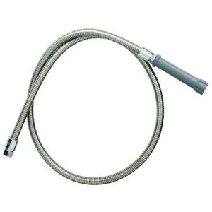 "T&S B-0048-H 48"" Flexible Hose, Stainless Steel"