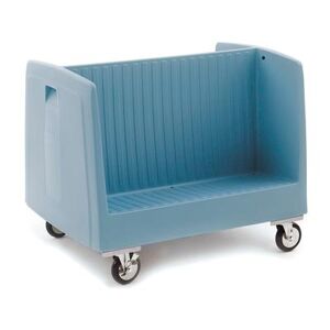 Metro DSD11 39"" Mobile Dish & Tray Caddy w/ (60) Plates/Column Capacity - Plastic, Blue, Double Side Load, Polymer"