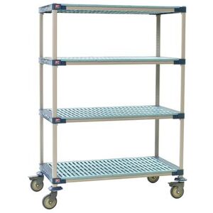 X356PG4 MetroMax 4 Polymer Louvered Shelf Kit - 48""W x 18""D x 68""H, 750 lb. Capacity"