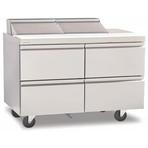 "Delfield D4448NP-18M 48"" Sandwich/Salad Prep Table w/ Refrigerated Base, 115v, Stainless Steel"