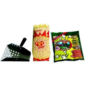 Paragon 1085 Popcorn Starter Kit for 4 oz Machines w/ Tri Pack Kits, Scoop & Bags