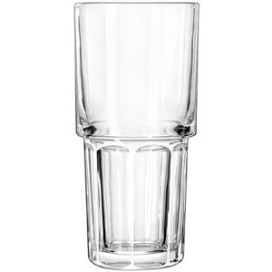 Libbey 15651 16 oz DuraTuff Gibraltar Stackable Casual Cooler Glass, Clear