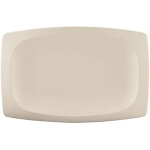 "Elite Global Solutions ECO1258-PP 12 1/2"" x 8 1/4"" Rectangular Greenovations Platter - Melamine, Papyrus, Beige"