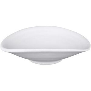 "Elite Global Solutions JW6003-W 4 1/4"" x 3 7/8"" Oval Melamine Plate - White, Zen"