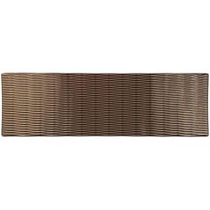 "Elite Global Solutions M20638RC-CH Jewel Rectangular Melamine Display Tray - 20 7/8"" x 6 3/8"", Chocolate, Brown"