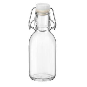 Steelite 49137Q471 8 1/2 oz Glass Bottle w/ Swing Top Seal, Clear