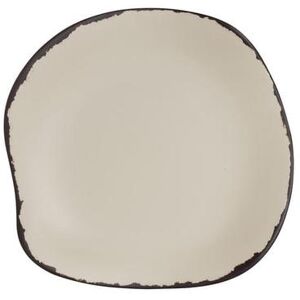 "Steelite 7202DD026 7 1/4"" Round Melamine Plate, Marisol Rustic Sandshell, Beige"