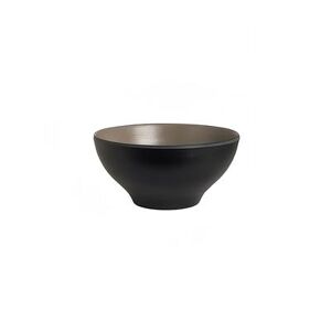 Steelite 7810JB003 1 1/2 qt Round Melamine Bowl, Sandstone, Black