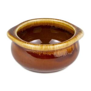 Diversified Ceramics DC12C-LBD 12 oz Onion Soup Bowl - Ceramic, Laredo Brown Drip