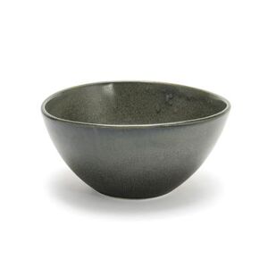 "Front of the House DBO154DGP21 42 oz Oval Kiln Bowl - 7 1/4"" x 7 1/2"", Porcelain, Sage, Green"