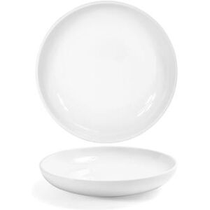 Front of the House DBO171WHP22 48 oz Round Harmony Bowl - Porcelain, White, Bright White, 6/Case