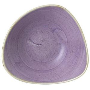 Churchill SLASTRB91 21 oz Triangular Stonecast Bowl - Ceramic, Lavender, Purple