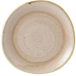 "Churchill SNMSOG81 8 1/4"" Round Stonecast Plate - Ceramic, Nutmeg Cream, Beige"