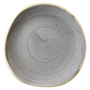 "Churchill SPGSOG71 7 1/4"" Round Stonecast Plate - Ceramic, Peppercorn Gray"