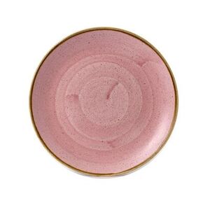 "Churchill SPPSEV101 10 1/4"" Round Stonecast Plate - Ceramic, Petal Pink"