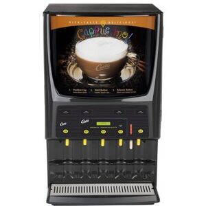 Curtis PCGT5800 Cappuccino Machine w/ (3) 5 lb & (2) 10 lb Hoppers & (5) Dispensers, 120v, Black