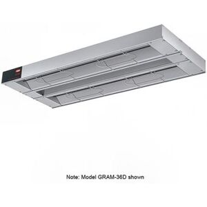 "Hatco GRAM-84D-3 84"" Maximum Watts Infrared Strip Warmer - Double Rod, (1) Remote Toggle Control, 240v/1ph, Silver"