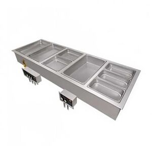 Hatco HWBI-4D Drop-In Hot Food Well w/ (4) Full Size Pan Capacity, 240v/3ph, Stainless Steel