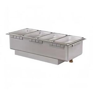 Hatco HWBRN-43D Drop-In Hot Food Well w/ (4) 1/3 Size Pan Capacity, 240v/1ph, Stainless Steel