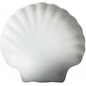 "Cameo China 210-506 5-1/5"" x 5-1/4"" Shell Shaped Imperial Dish - Ceramic, White"