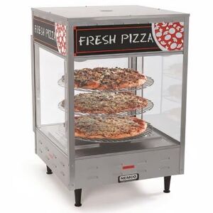 "Nemco 6452-2 22 1/4"" Rotating Heated Pizza Merchandiser w/ 4 Levels, 120v, Stainless Steel"