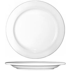 "ITI DO-7 7 1/8"" Round Dover Plate - Porcelain, European White"