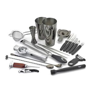 Barfly M37102BK 18-Piece Cocktail Shaker Set - Gun Metal Black