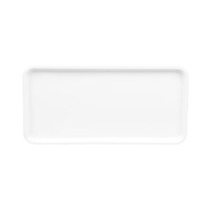 "Cambro 918MT148 Rectangular Market Display Tray - 8 11/16"" x 18"" x 13/16"", White"