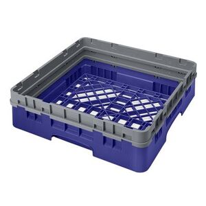 "Cambro BR414186 Camrack Base Rack with Extender - 1 Compartment, 4""H, Navy Blue, Full Size, Open Base Rack"