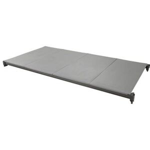 "Cambro CBSK2460S1580 Camshelving Basics Polymer Solid Shelf Plate Kit - 24"" x 60"", Brushed Graphite"