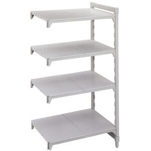 "Cambro CPA242472S4480 Camshelving Premium Solid Add-On Shelving Unit - 4 Shelves, 24""L x 24""W x 72""H"