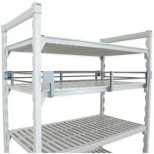 "Cambro CPR2460151 Camshelving Premium Full Shelf Rail Kit - 60""L x 24""W x 4 1/4""H, Soft Gray"