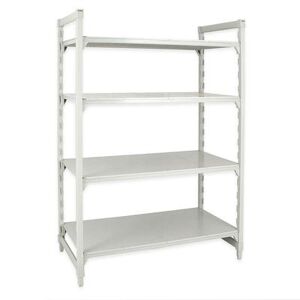 "Cambro CPU245464S4480 Camshelving Premium Solid Shelving Unit - 4 Shelves, 54""L x 24""W x 64""H, 4 Solid Shelves"