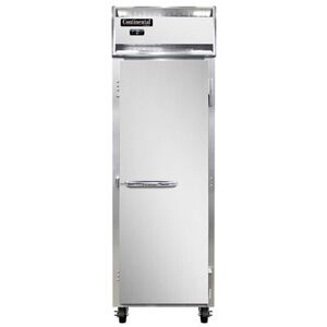 "Continental 1FNSS 26"" 1 Section Reach In Freezer - (1) Solid Door, 115v, Silver"