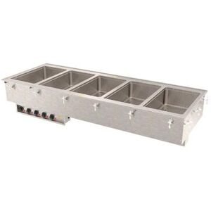 Vollrath 3640811 Drop-In Hot Food Well w/ (5) Full Size Pan Capacity, 208 240v/1ph, Stainless Steel