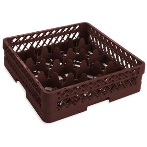 Vollrath TR18A Rack Max Glass Rack w/ (12) Compartments - (1) Extender, Burgundy, Red