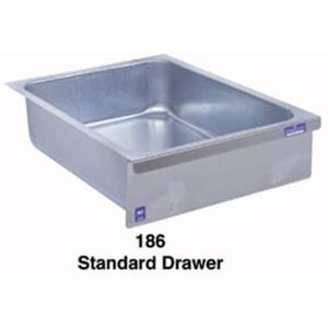 Duke 186 Standard Drawer, Stainless Face Plate, On Roller Slides, Galvanized