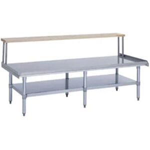 "Duke ES-7201A-4830 Open Base Equipment Stand w/ Galvanized Undershelf, 48x30x24 1/4"", Stainless Steel"