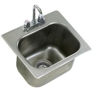 Eagle Group SR14-16-9.5-1 (1) Compartment Drop-in Sink - 14"" x 16"", Drain Included, Stainless Steel"